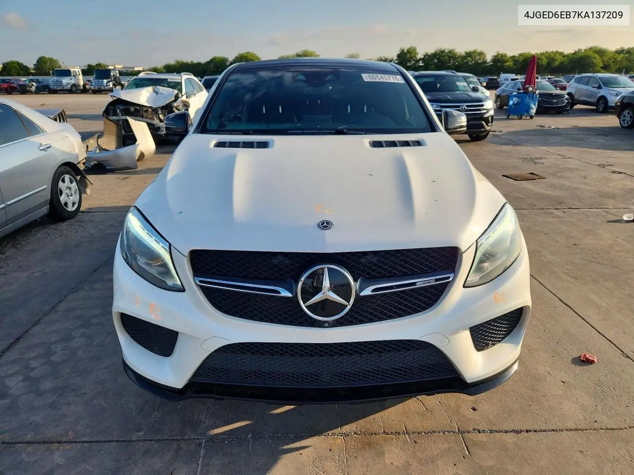 2019 Mercedes-Benz Gle Coupe 43 Amg VIN: 4JGED6EB7KA137209 Lot: 60545776