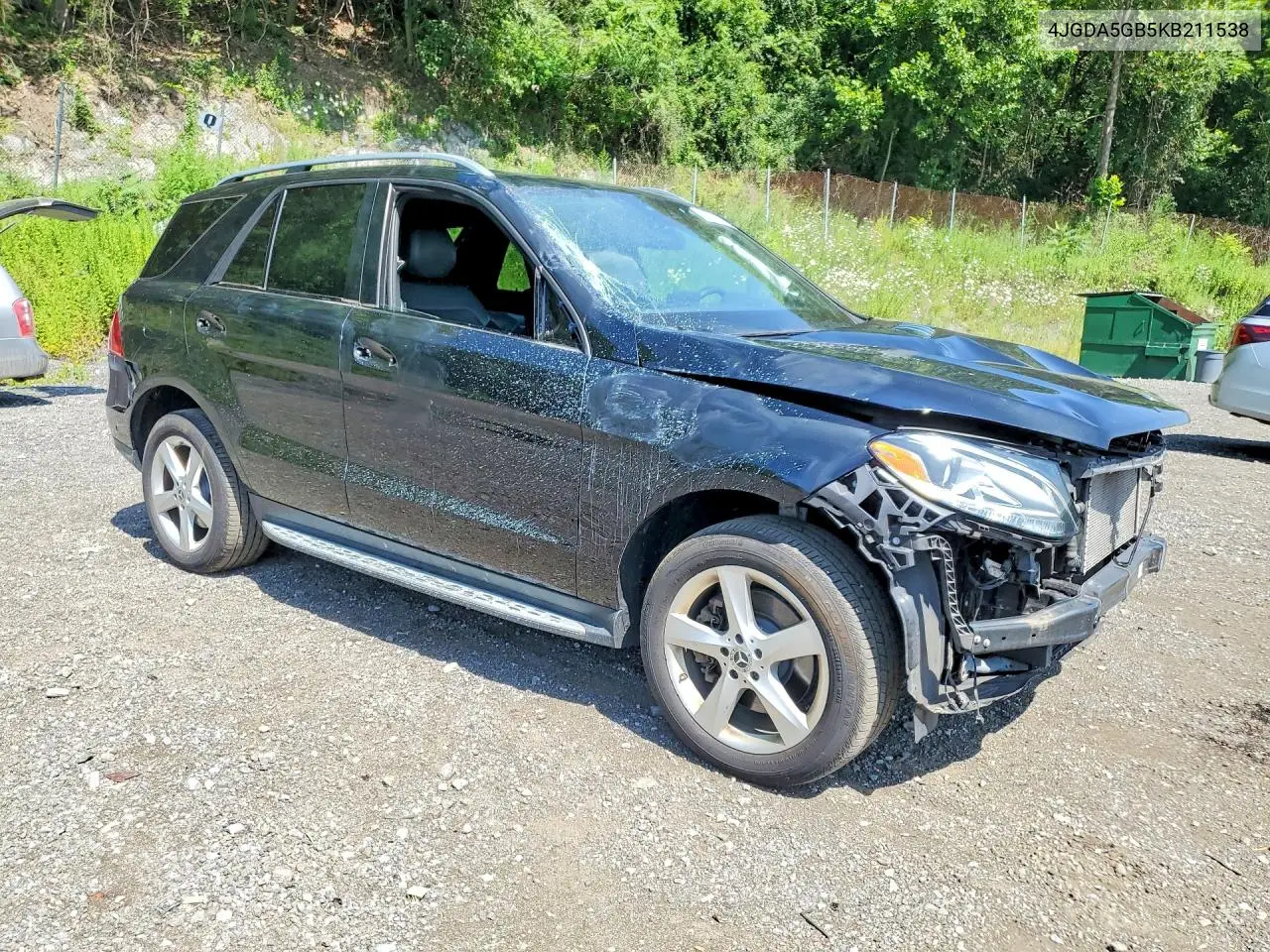 2019 Mercedes-Benz Gle 400 4Matic VIN: 4JGDA5GB5KB211538 Lot: 61360496