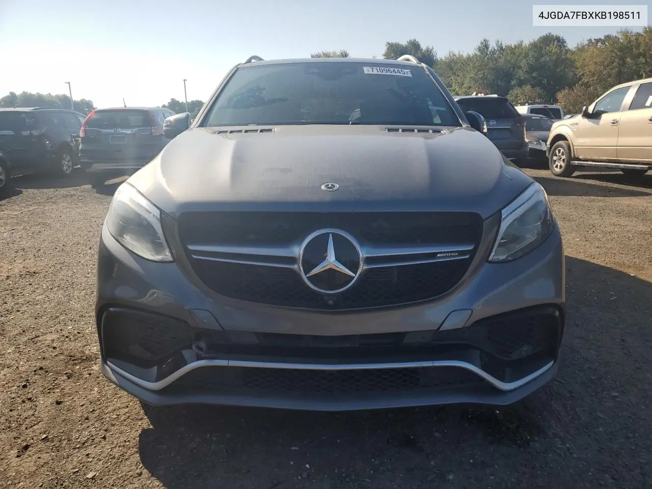 2019 Mercedes-Benz Gle 63 Amg-S 4Matic VIN: 4JGDA7FBXKB198511 Lot: 71096445