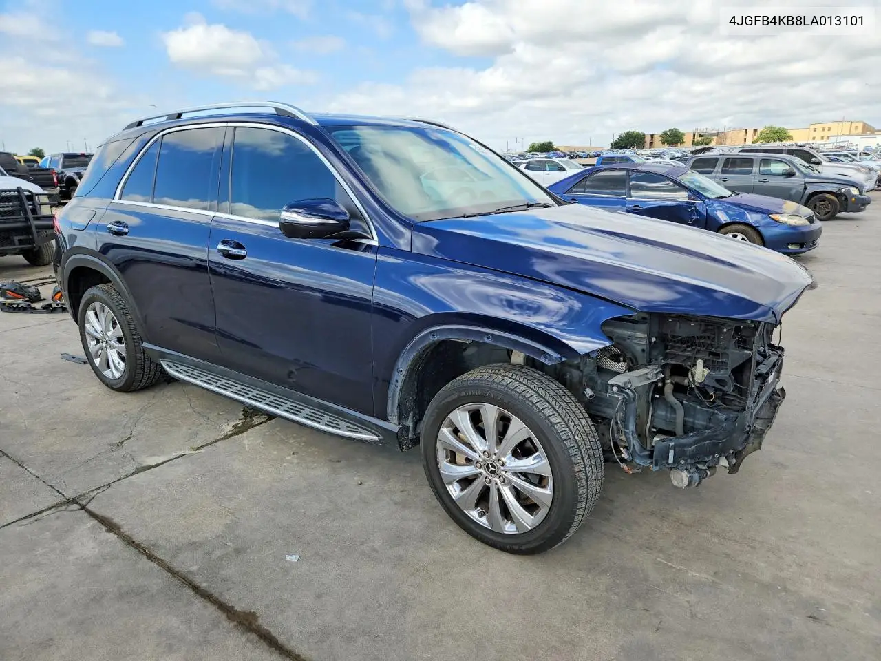 2020 Mercedes-Benz Gle 350 4Matic VIN: 4JGFB4KB8LA013101 Lot: 55973016