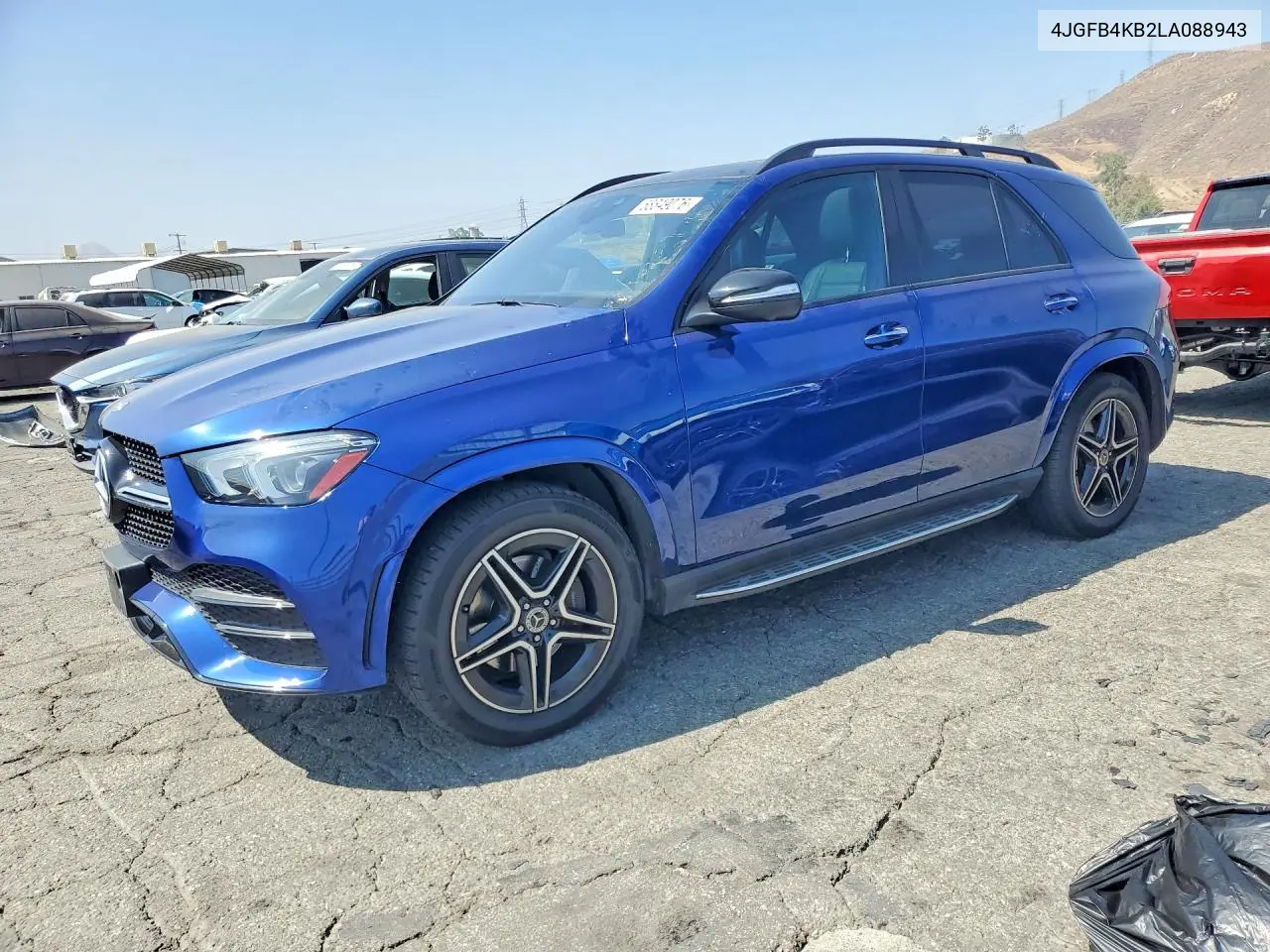 2020 Mercedes-Benz Gle 350 4Matic VIN: 4JGFB4KB2LA088943 Lot: 58849076