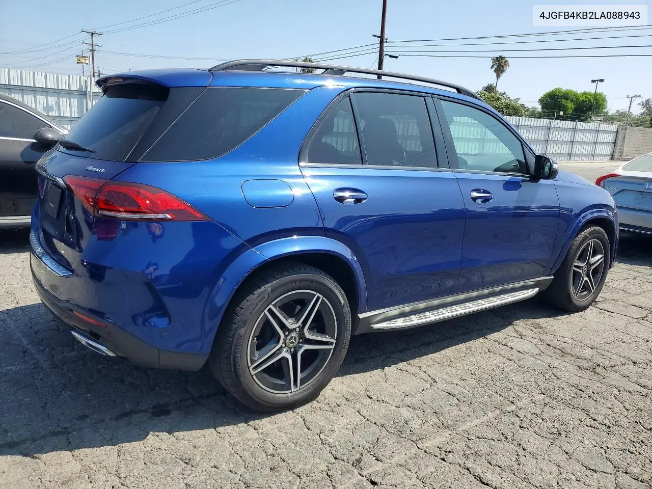 2020 Mercedes-Benz Gle 350 4Matic VIN: 4JGFB4KB2LA088943 Lot: 58849076