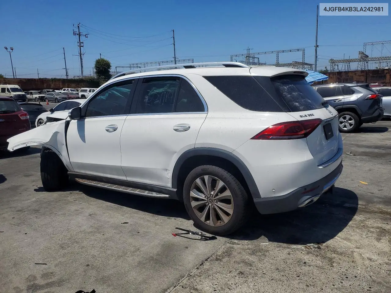 2020 Mercedes-Benz Gle 350 4Matic VIN: 4JGFB4KB3LA242981 Lot: 59222966