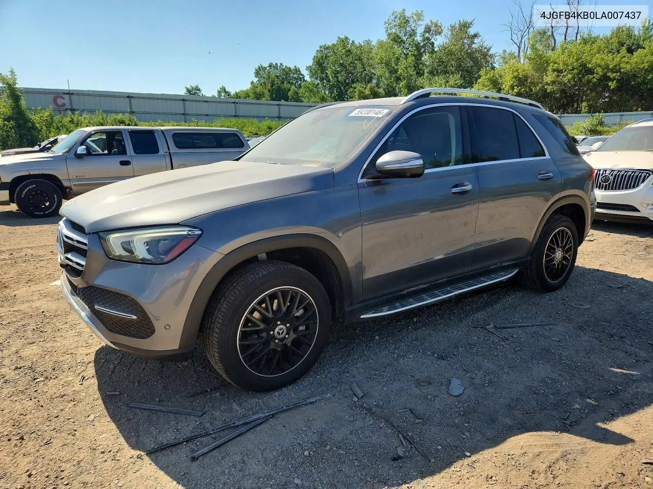 2020 Mercedes-Benz Gle 350 4Matic VIN: 4JGFB4KB0LA007437 Lot: 59300146