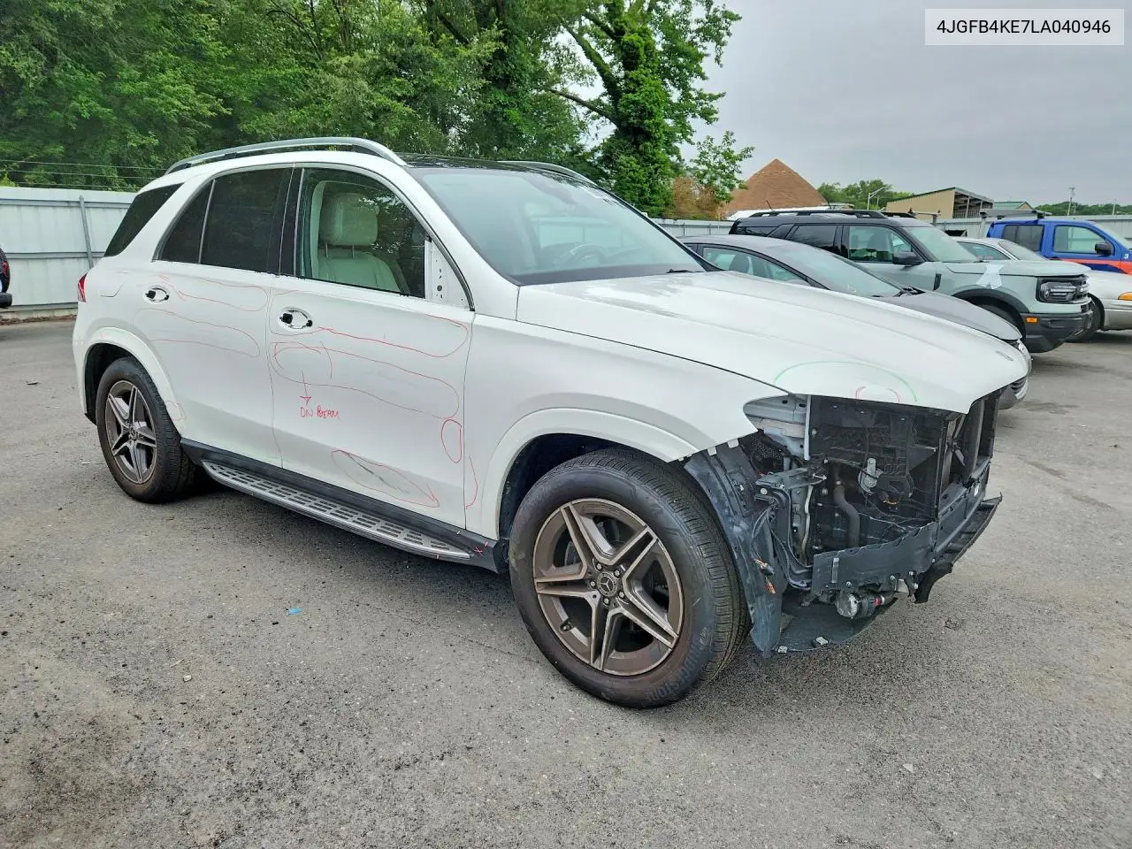 2020 Mercedes-Benz Gle 350 4Matic VIN: 4JGFB4KE7LA040946 Lot: 59987176