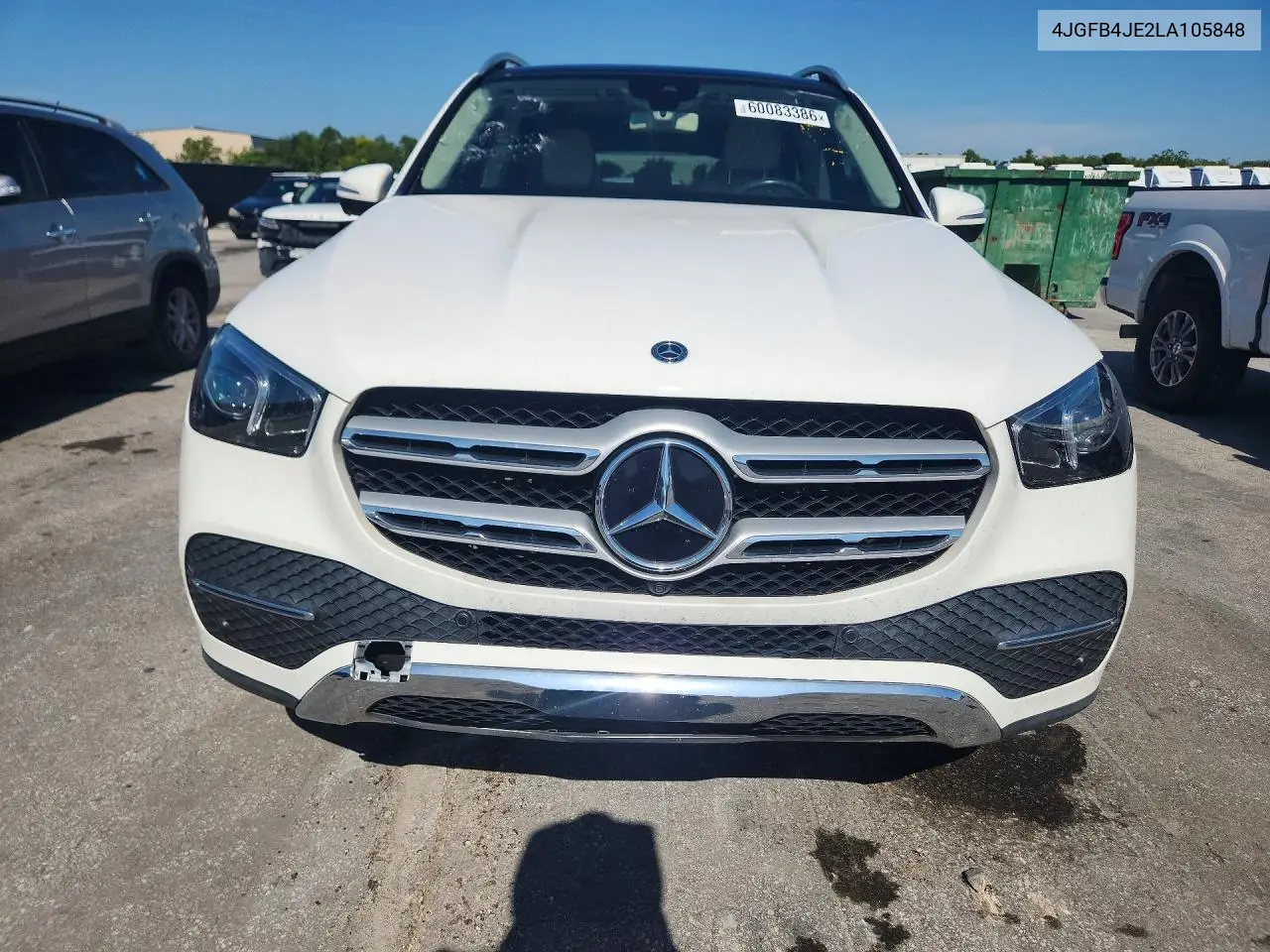 2020 Mercedes-Benz Gle 350 VIN: 4JGFB4JE2LA105848 Lot: 60083386