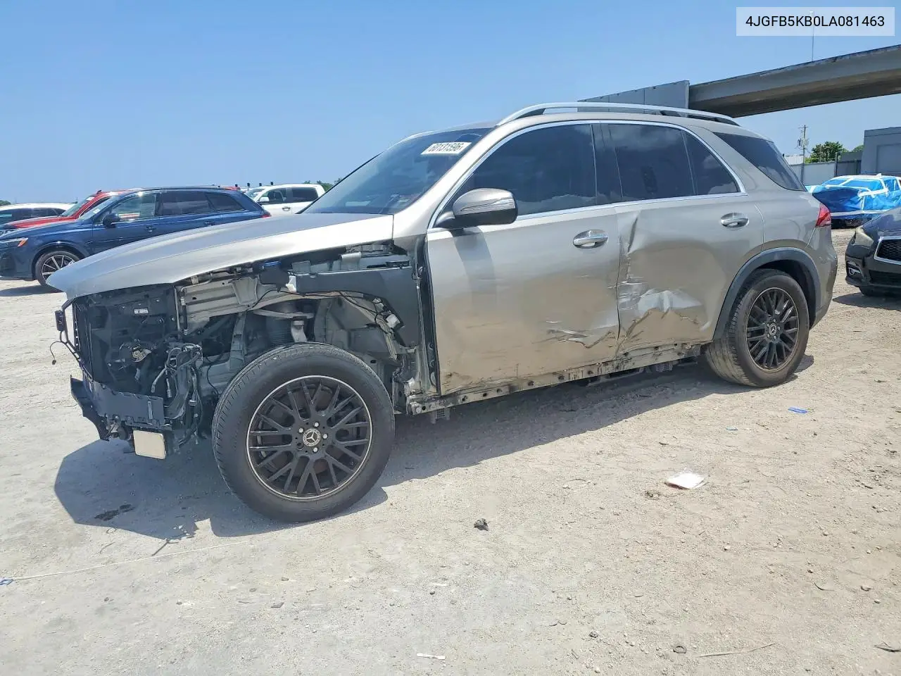 2020 Mercedes-Benz Gle 450 4Matic VIN: 4JGFB5KB0LA081463 Lot: 60131596