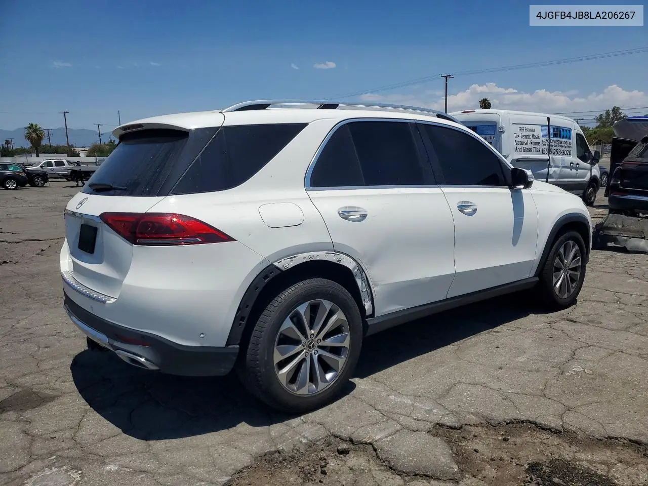 2020 Mercedes-Benz Gle 350 VIN: 4JGFB4JB8LA206267 Lot: 61327056