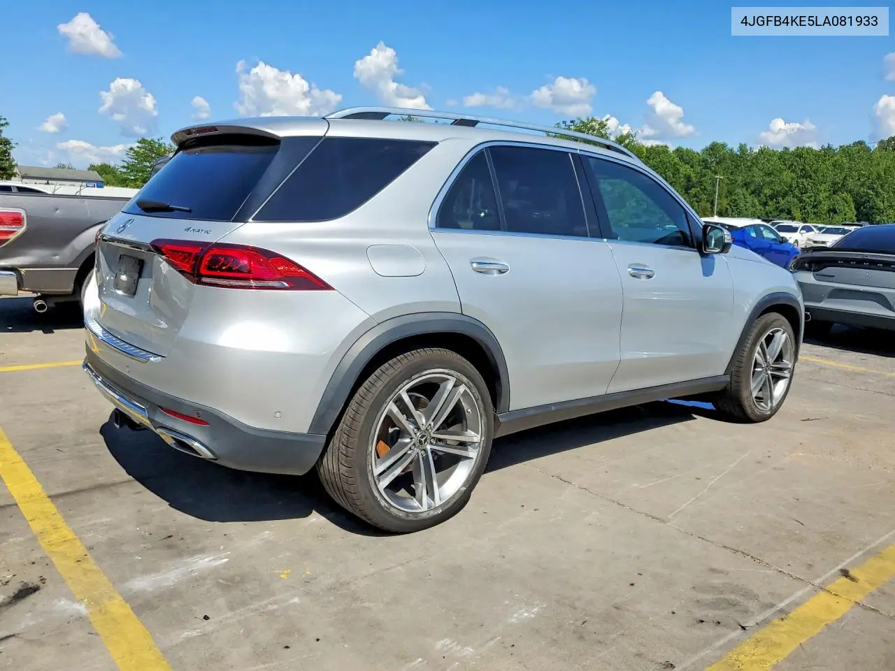 2020 Mercedes-Benz Gle 350 4Matic VIN: 4JGFB4KE5LA081933 Lot: 61340686
