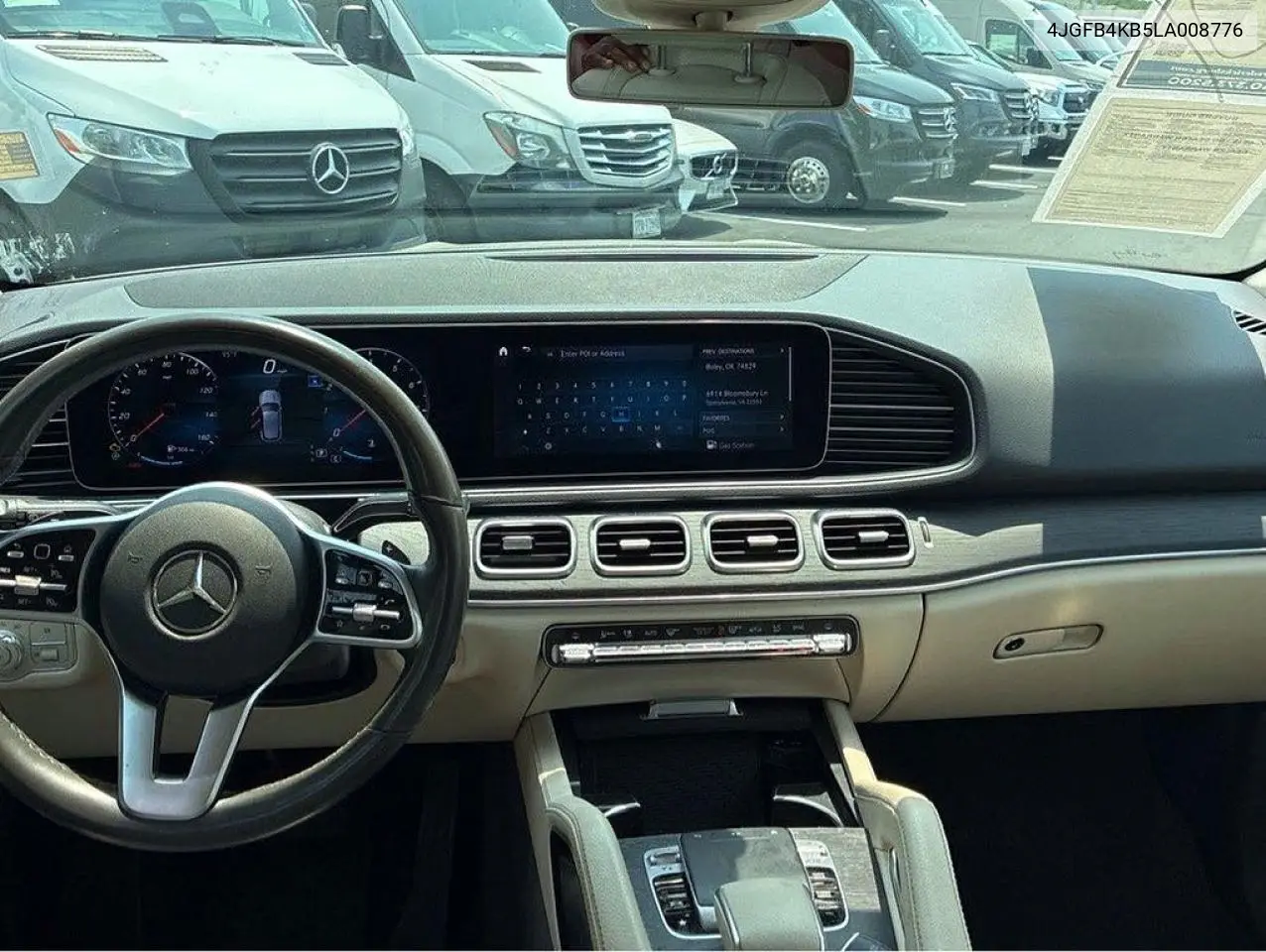 2020 Mercedes-Benz Gle 350 4Matic VIN: 4JGFB4KB5LA008776 Lot: 61648576