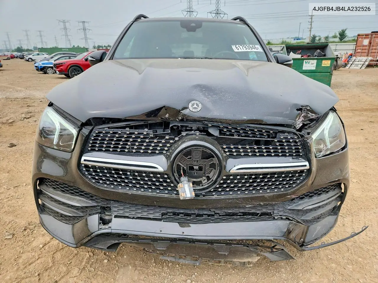 2020 Mercedes-Benz Gle 350 VIN: 4JGFB4JB4LA232526 Lot: 61793946