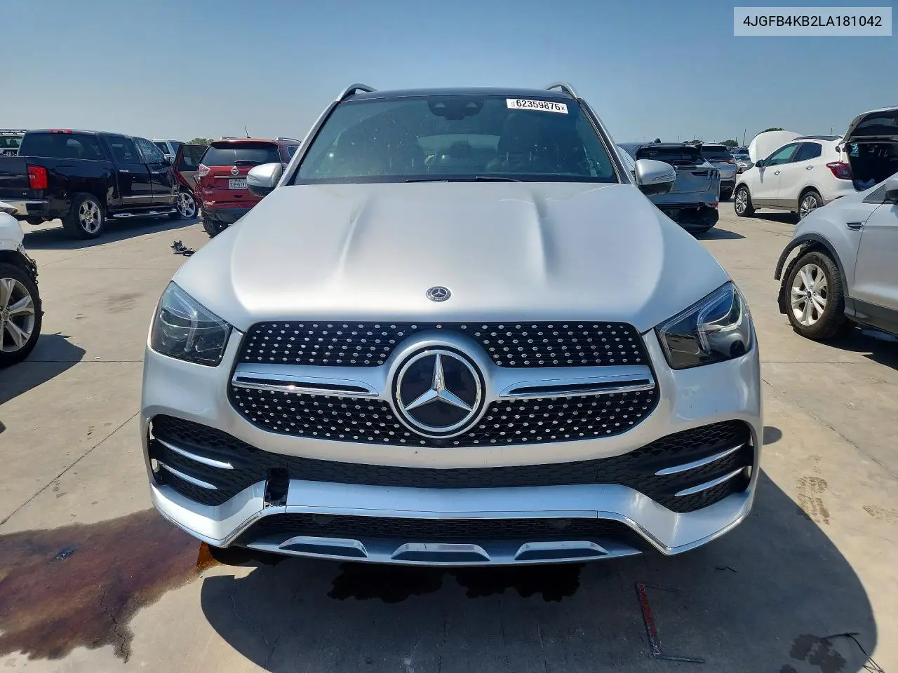 2020 Mercedes-Benz Gle 350 4Matic VIN: 4JGFB4KB2LA181042 Lot: 62359876