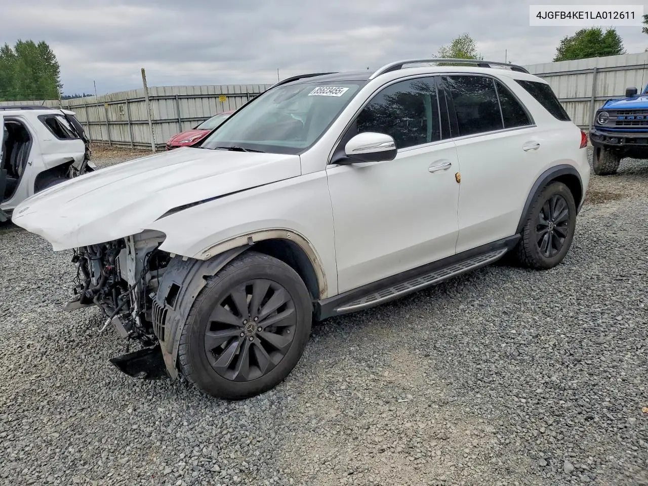 2020 Mercedes-Benz Gle 350 4Matic VIN: 4JGFB4KE1LA012611 Lot: 85623455