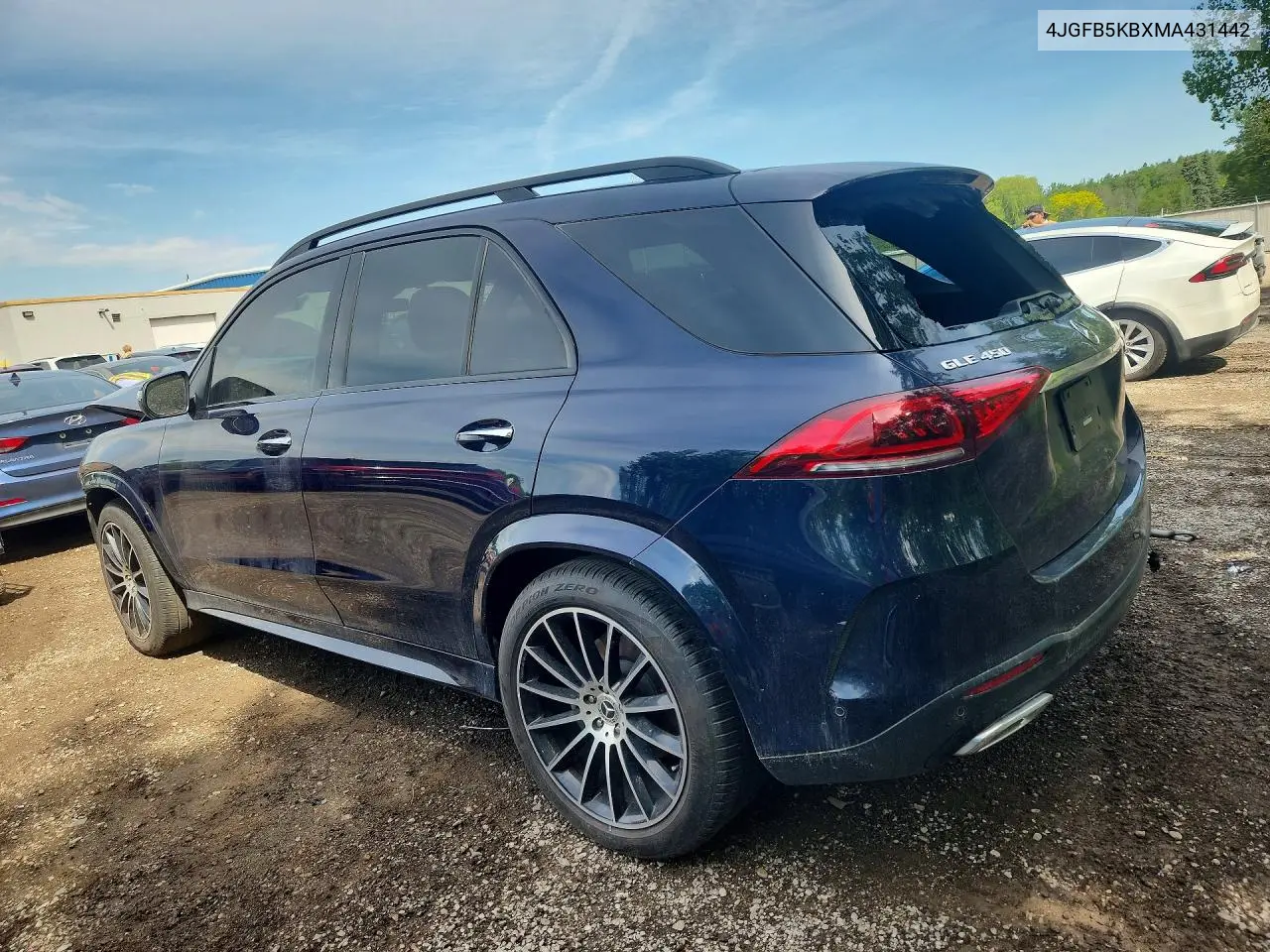 2021 Mercedes-Benz Gle 450 4Matic VIN: 4JGFB5KBXMA431442 Lot: 55945346