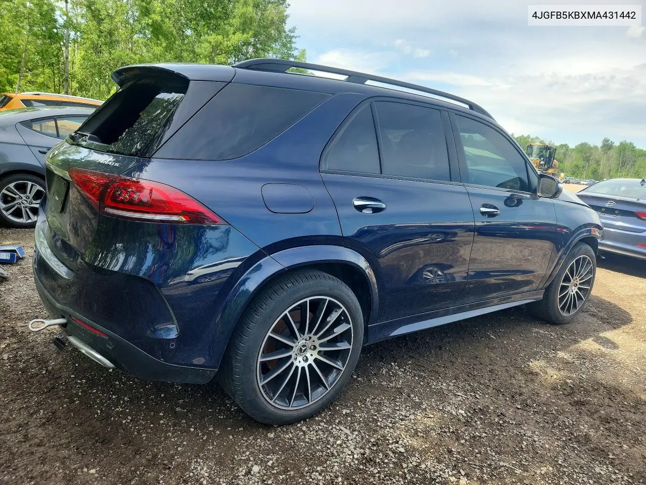 2021 Mercedes-Benz Gle 450 4Matic VIN: 4JGFB5KBXMA431442 Lot: 55945346