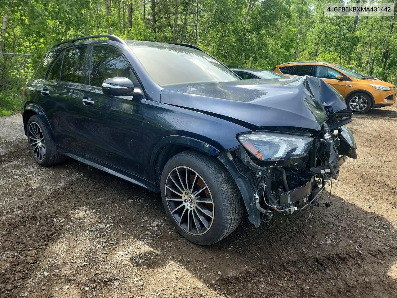 2021 Mercedes-Benz Gle 450 4Matic VIN: 4JGFB5KBXMA431442 Lot: 55945346