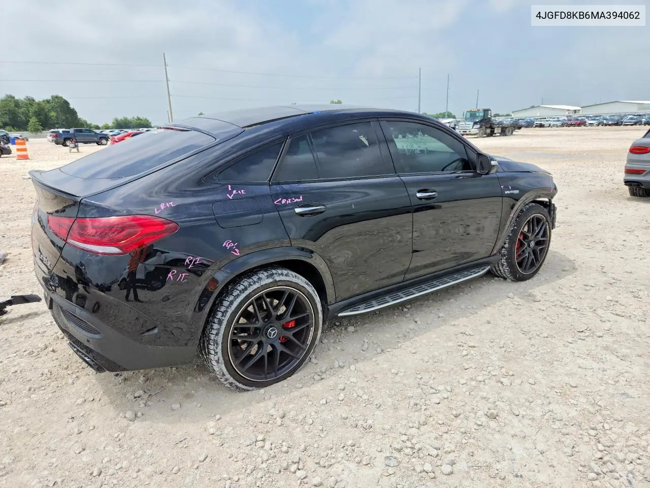 2021 Mercedes-Benz Gle Coupe 63 S 4Matic Amg VIN: 4JGFD8KB6MA394062 Lot: 56169546