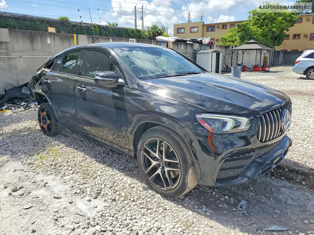 2021 Mercedes-Benz Gle Coupe Amg 53 4Matic VIN: 4JGFD6BB4MA489191 Lot: 56239546