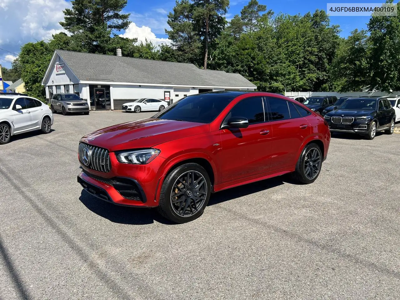 2021 Mercedes-Benz Gle Coupe Amg 53 4Matic VIN: 4JGFD6BBXMA400109 Lot: 58021916
