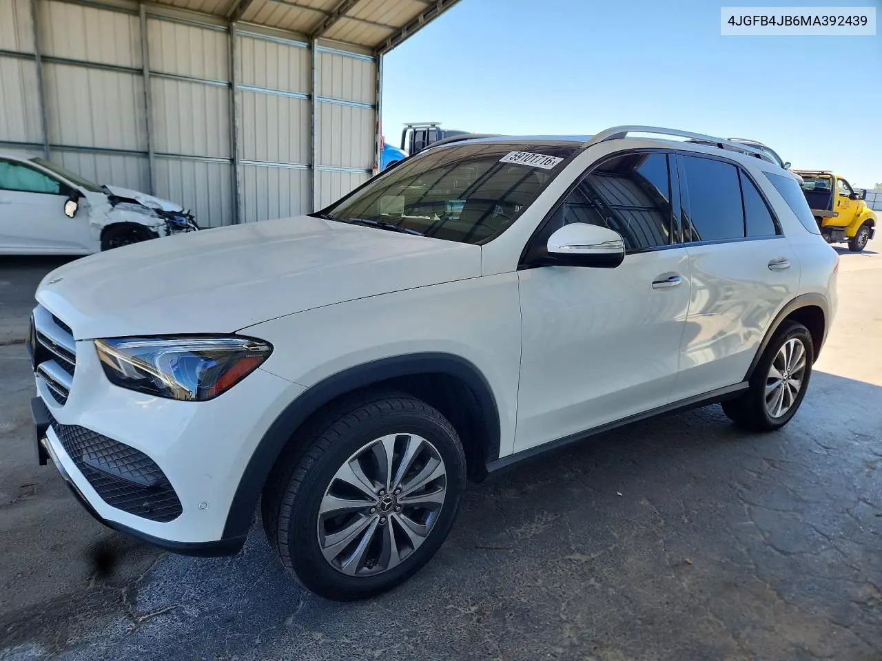 2021 Mercedes-Benz Gle 350 VIN: 4JGFB4JB6MA392439 Lot: 59101716