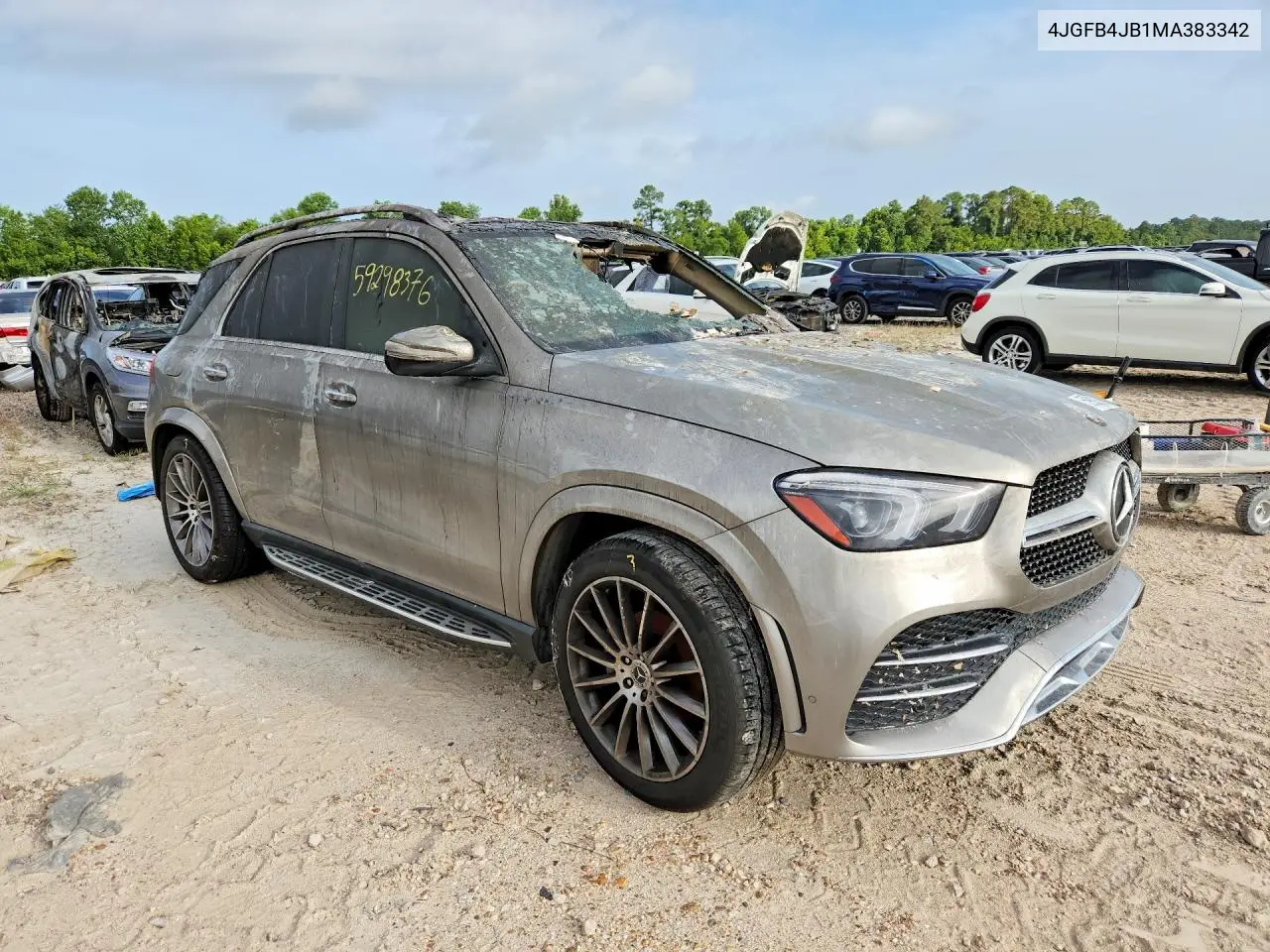 2021 Mercedes-Benz Gle 350 VIN: 4JGFB4JB1MA383342 Lot: 59298376