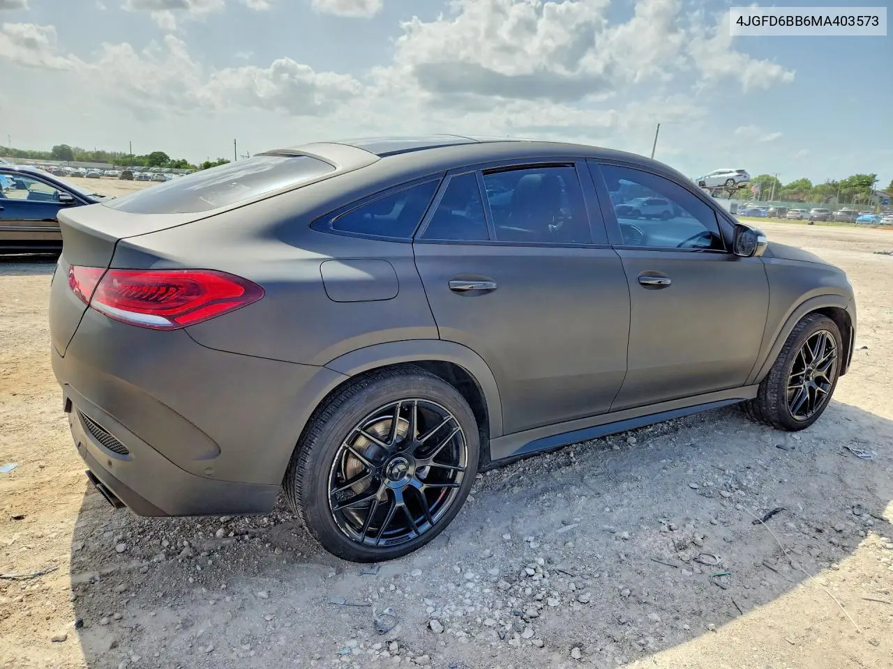 2021 Mercedes-Benz Gle Coupe Amg 53 4Matic VIN: 4JGFD6BB6MA403573 Lot: 60132376