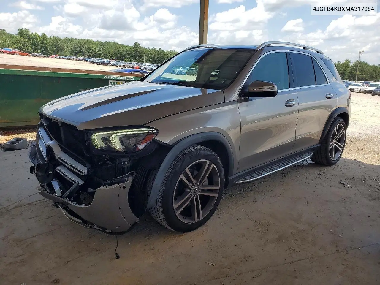 2021 Mercedes-Benz Gle 350 4Matic VIN: 4JGFB4KBXMA317984 Lot: 61150936
