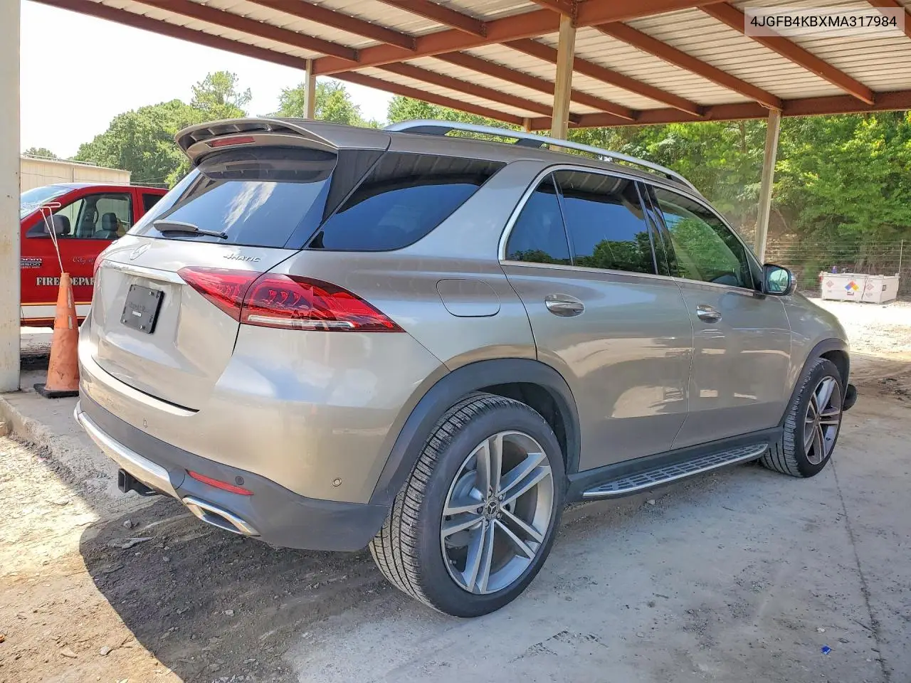 2021 Mercedes-Benz Gle 350 4Matic VIN: 4JGFB4KBXMA317984 Lot: 61150936