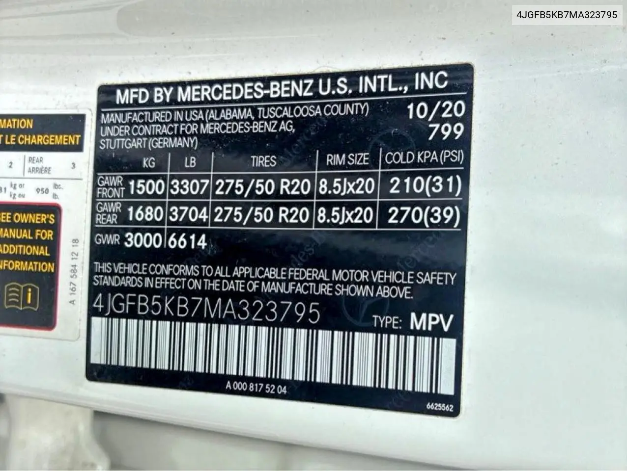 2021 Mercedes-Benz Gle 450 4Matic VIN: 4JGFB5KB7MA323795 Lot: 61265026