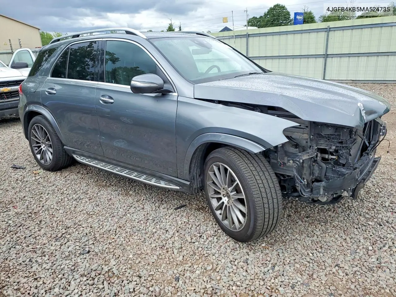 2021 Mercedes-Benz Gle 350 4Matic VIN: 4JGFB4KB5MA524735 Lot: 61836966