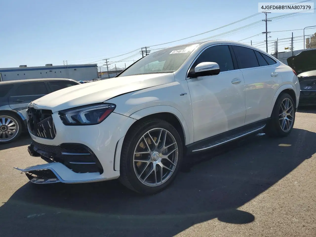 2022 Mercedes-Benz Gle Coupe Amg 53 4Matic VIN: 4JGFD6BB1NA807379 Lot: 57146766