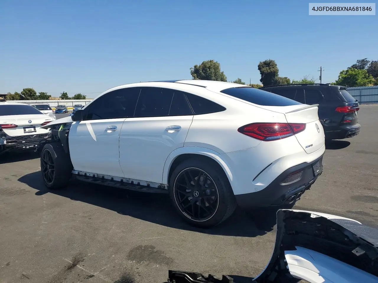 2022 Mercedes-Benz Gle Coupe Amg 53 4Matic VIN: 4JGFD6BBXNA681846 Lot: 57401756