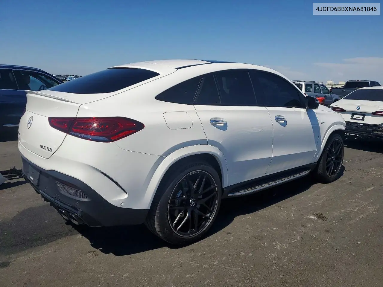 2022 Mercedes-Benz Gle Coupe Amg 53 4Matic VIN: 4JGFD6BBXNA681846 Lot: 57401756