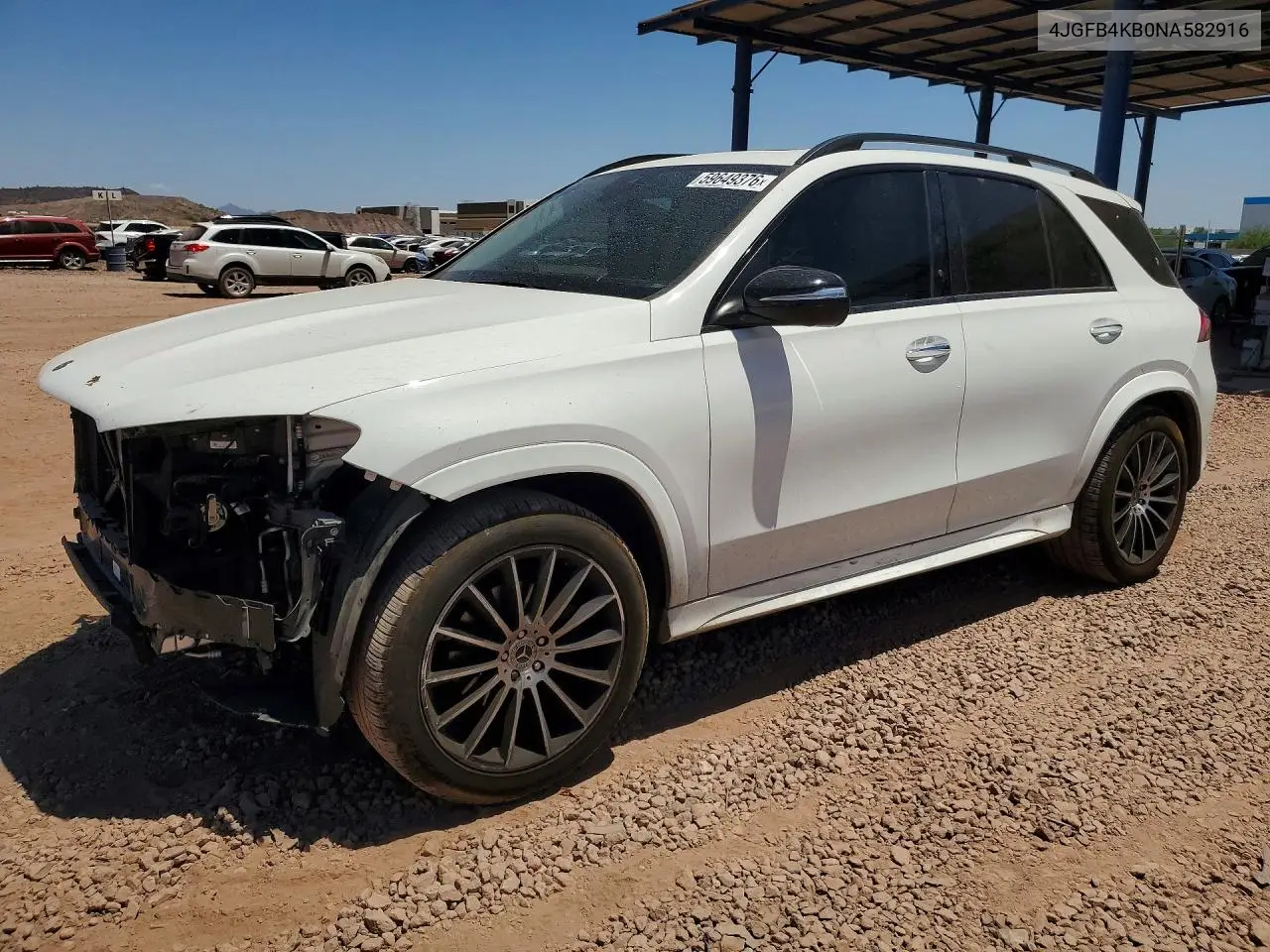 2022 Mercedes-Benz Gle 350 4Matic VIN: 4JGFB4KB0NA582916 Lot: 59649376