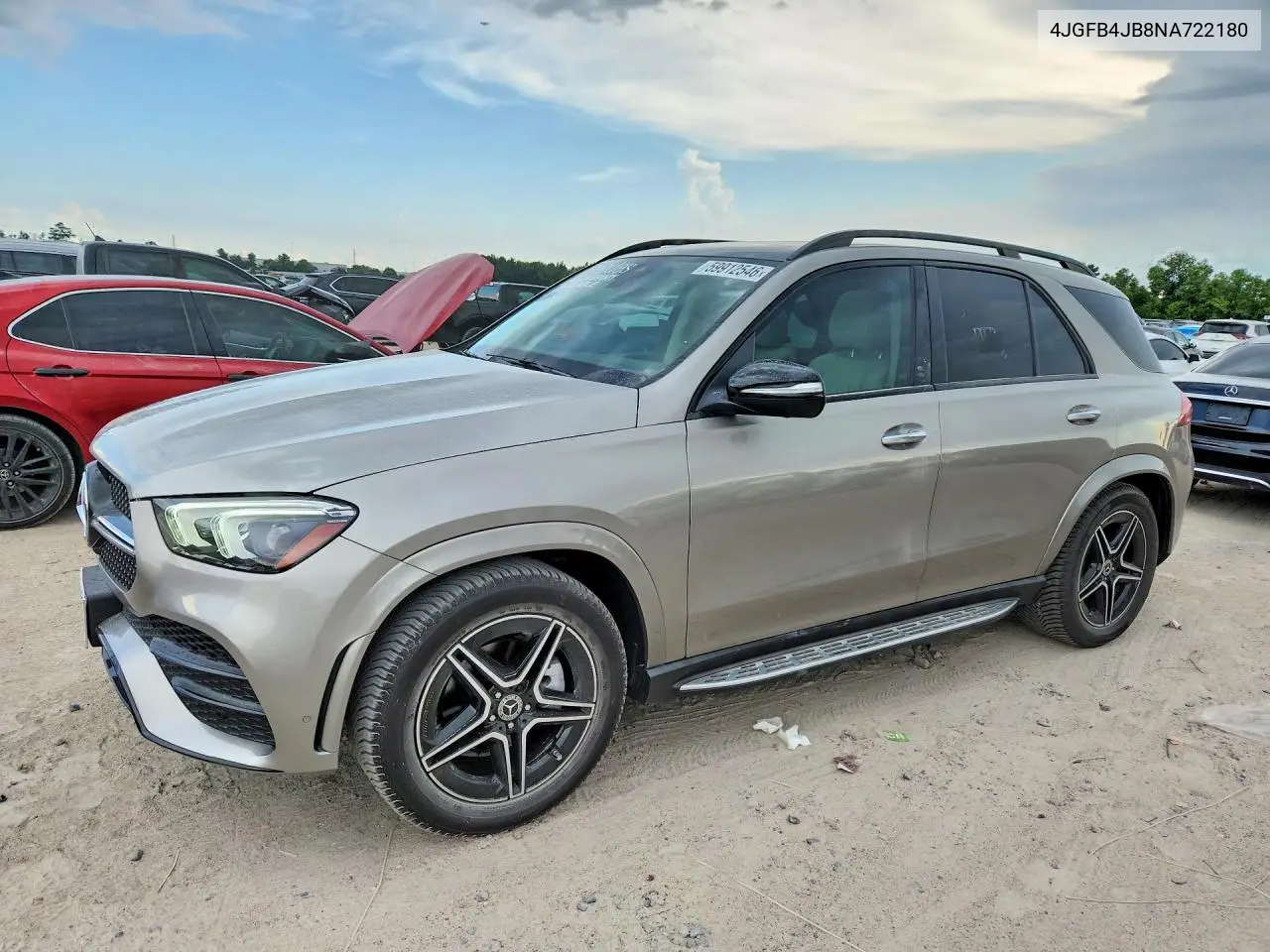 2022 Mercedes-Benz Gle 350 VIN: 4JGFB4JB8NA722180 Lot: 59912546