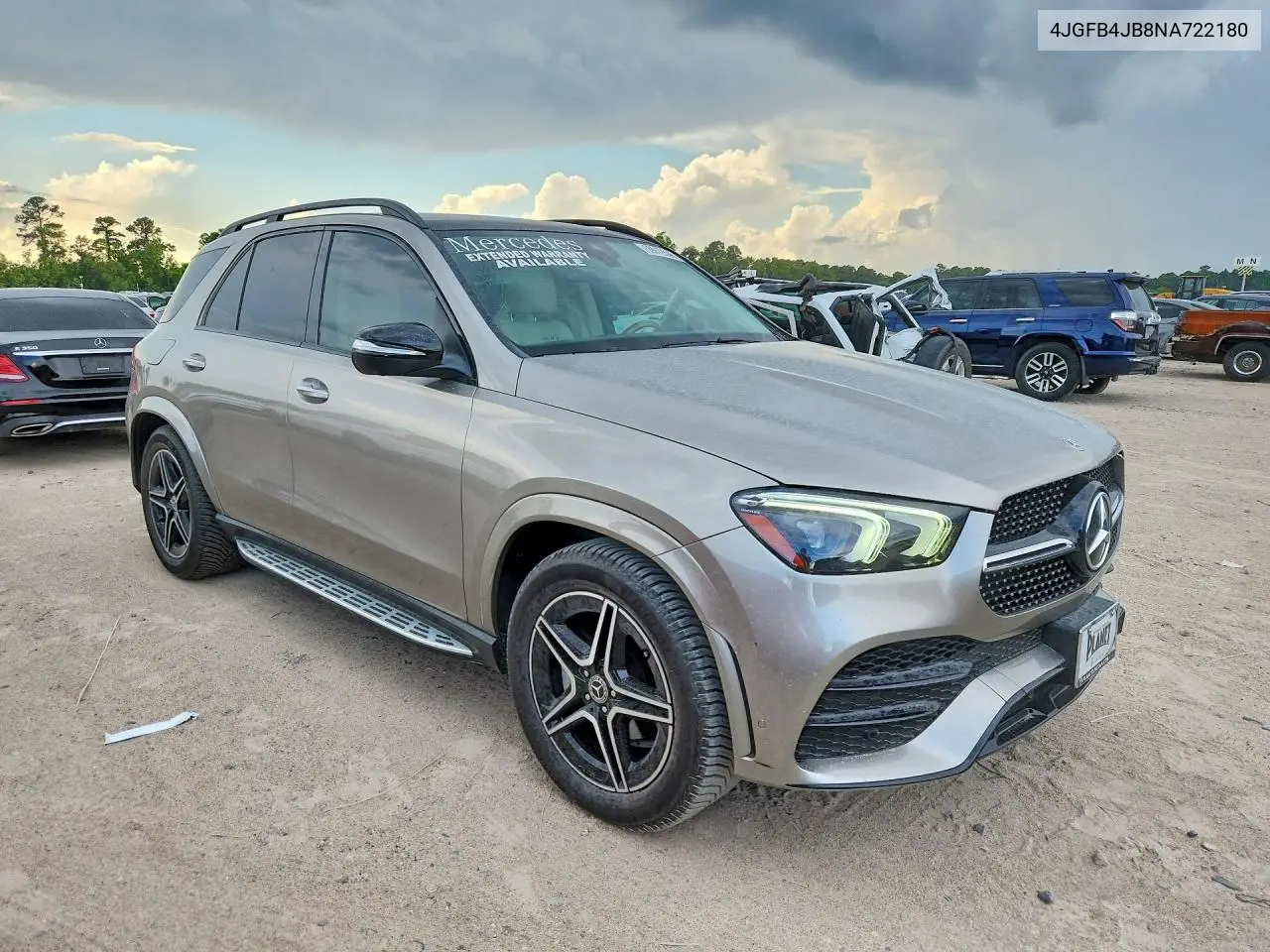 2022 Mercedes-Benz Gle 350 VIN: 4JGFB4JB8NA722180 Lot: 59912546