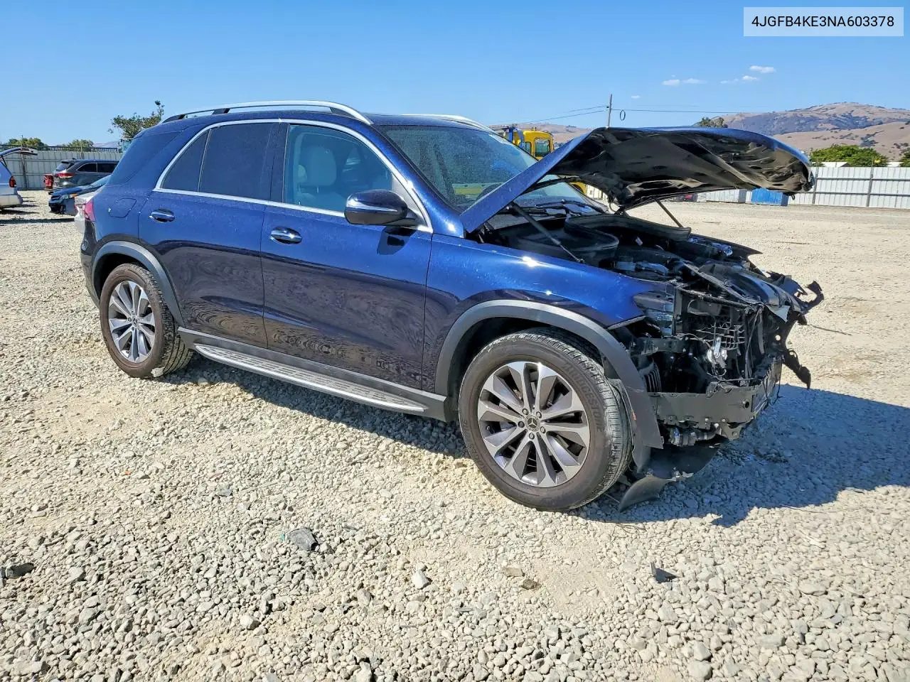 2022 Mercedes-Benz Gle 350 4Matic VIN: 4JGFB4KE3NA603378 Lot: 61056326