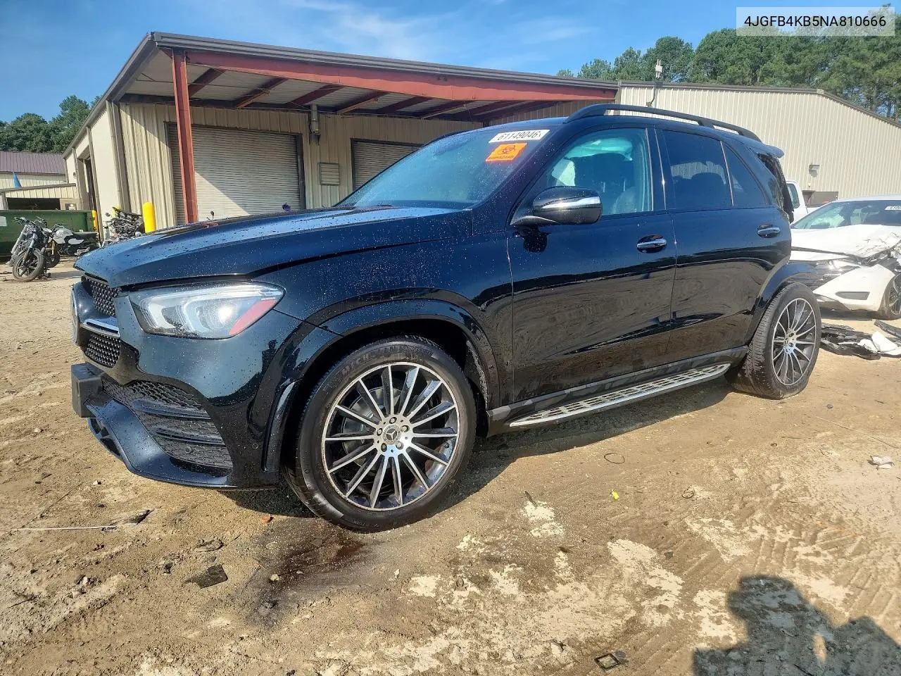 2022 Mercedes-Benz Gle 350 4Matic VIN: 4JGFB4KB5NA810666 Lot: 61149046