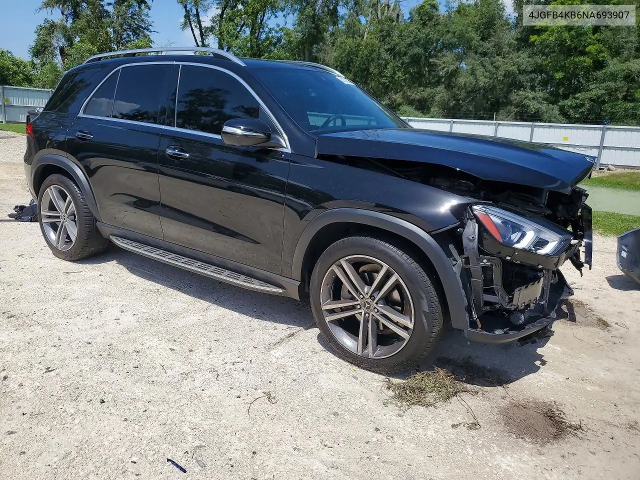 2022 Mercedes-Benz Gle 350 4Matic VIN: 4JGFB4KB6NA693907 Lot: 62022006
