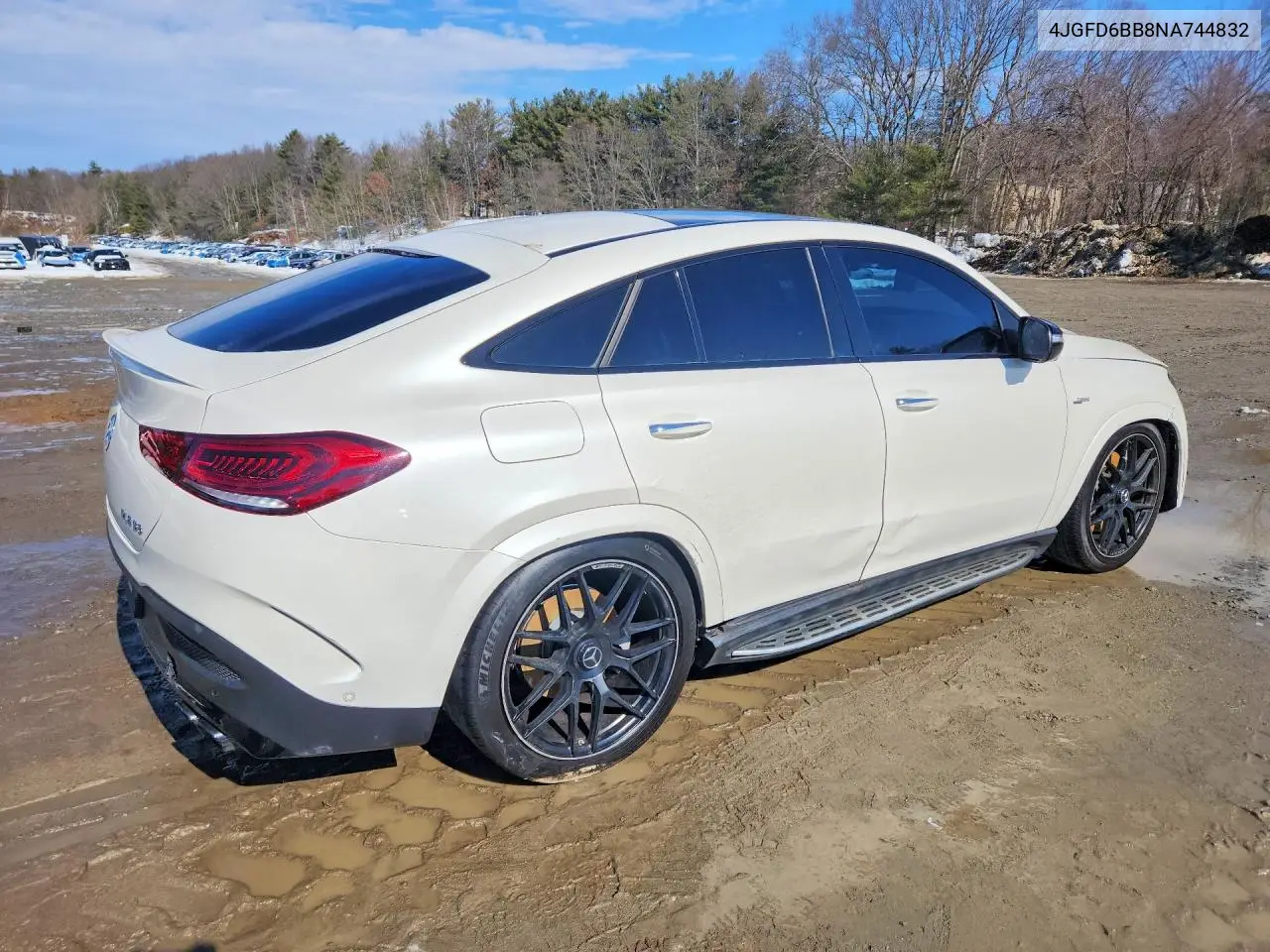 2022 Mercedes-Benz Gle Coupe Amg 53 4Matic VIN: 4JGFD6BB8NA744832 Lot: 76187645