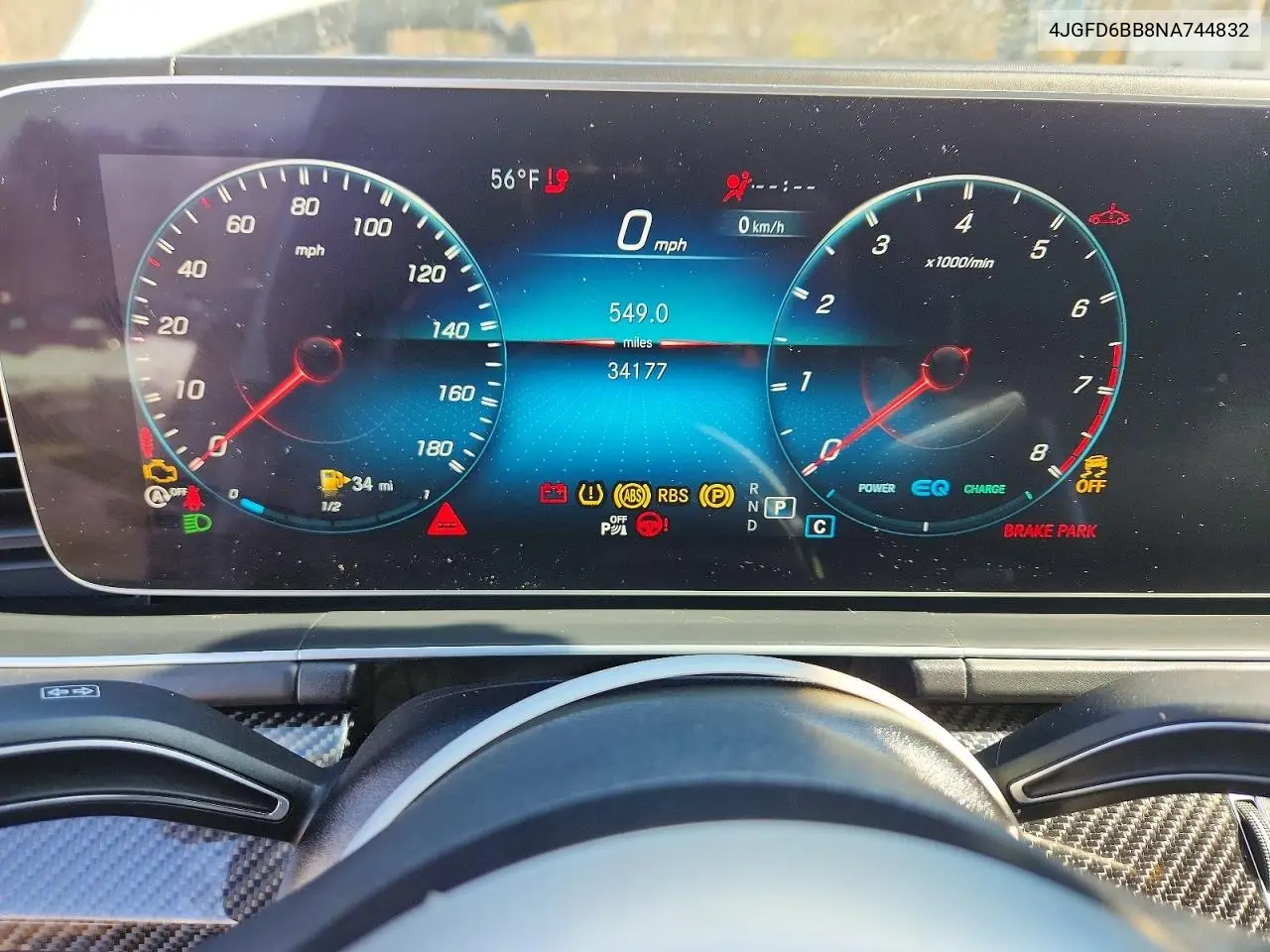 2022 Mercedes-Benz Gle Coupe Amg 53 4Matic VIN: 4JGFD6BB8NA744832 Lot: 76187645
