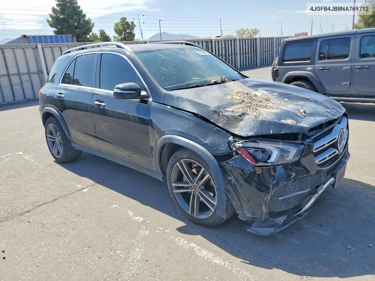 2022 Mercedes-Benz Gle 350 VIN: 4JGFB4JB8NA769712 Lot: 79135385
