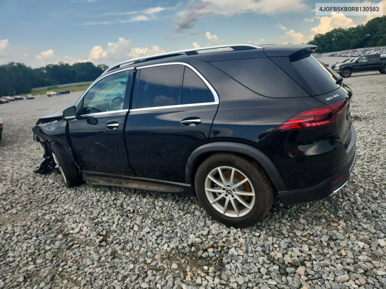 2024 Mercedes-Benz Gle 450 4Matic VIN: 4JGFB5KB0RB130583 Lot: 59850606