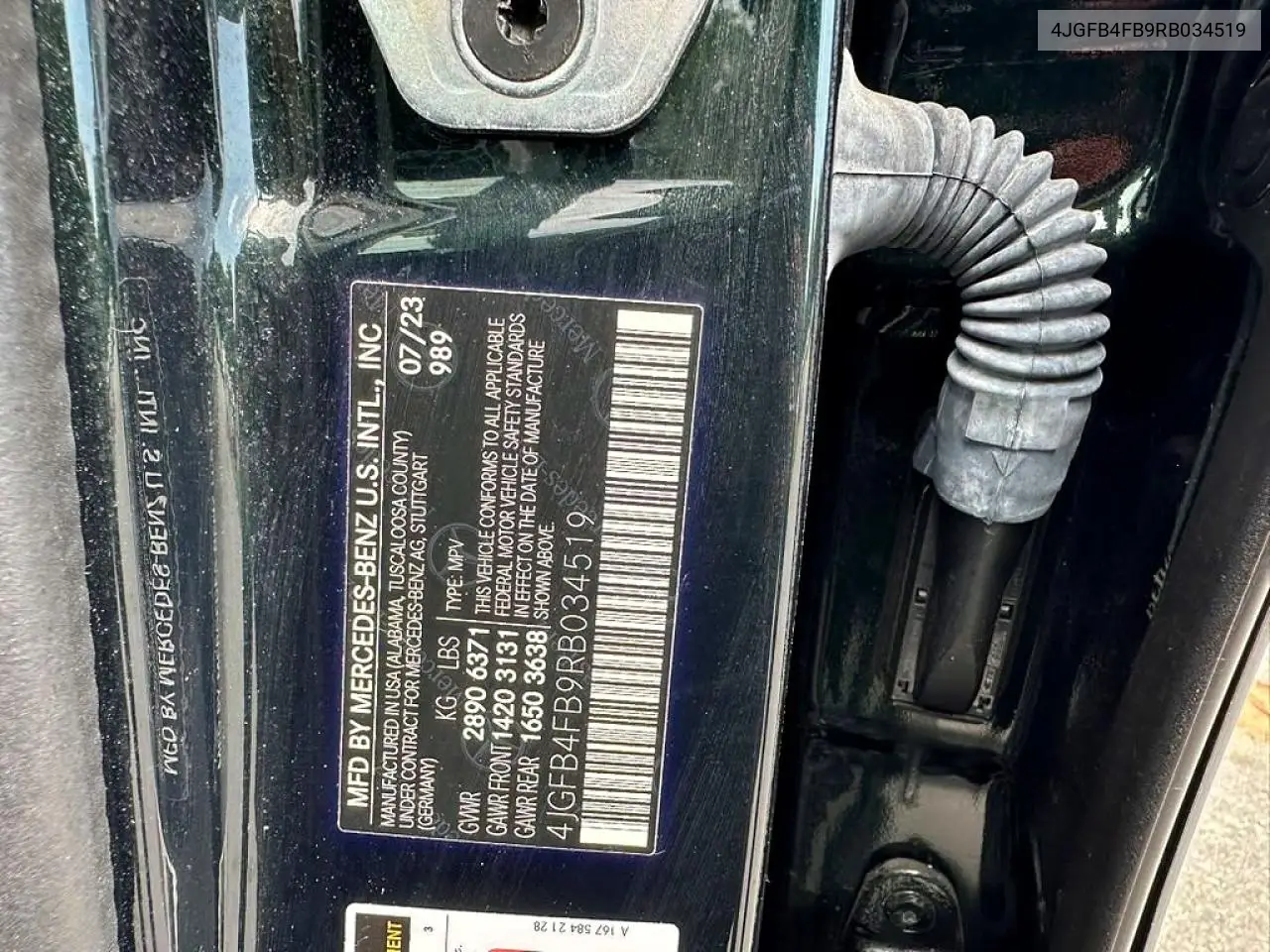 2024 Mercedes-Benz Gle 350 4Matic VIN: 4JGFB4FB9RB034519 Lot: 60380356