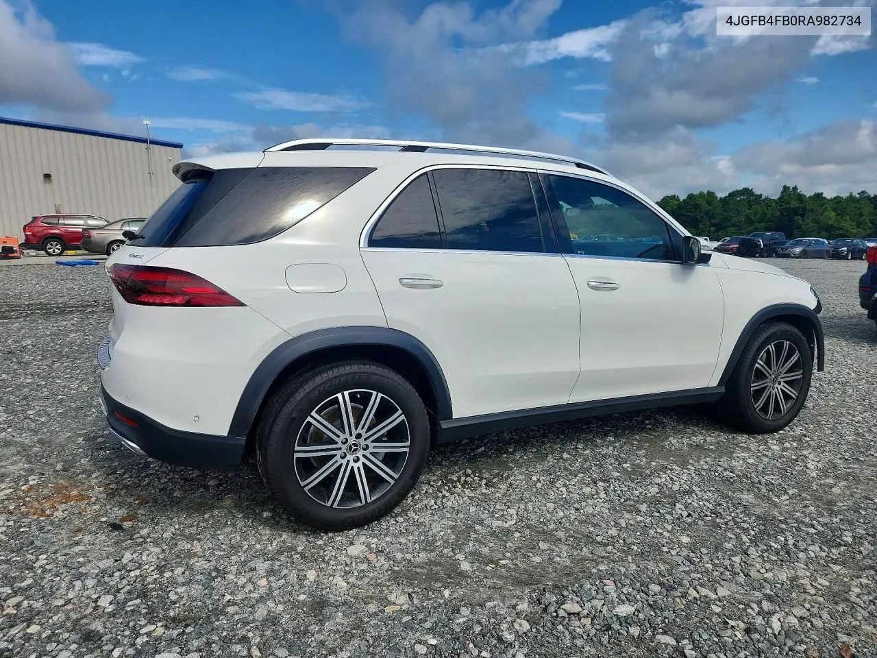 2024 Mercedes-Benz Gle 350 4Matic VIN: 4JGFB4FB0RA982734 Lot: 60608806