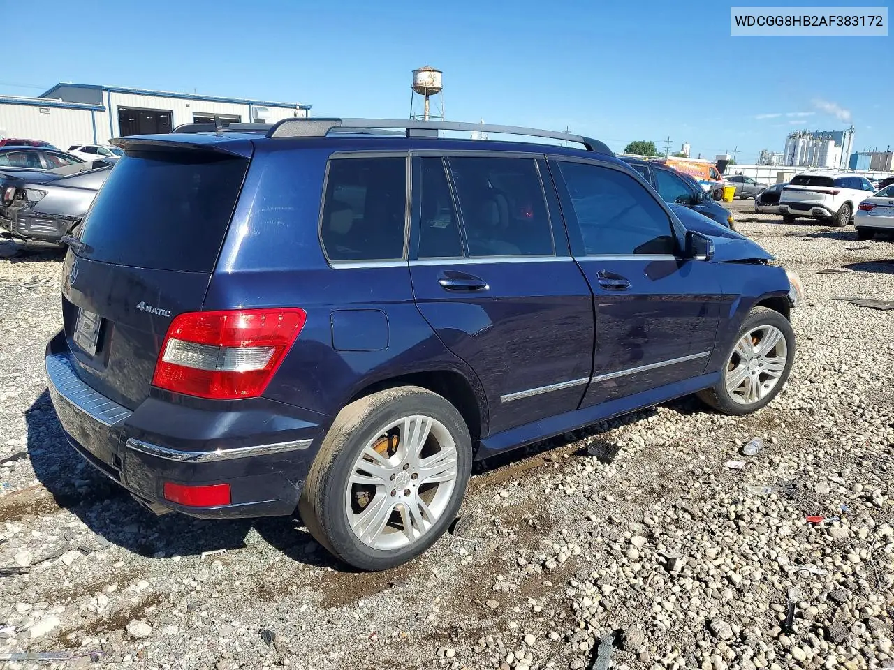 2010 Mercedes-Benz Glk 350 4Matic VIN: WDCGG8HB2AF383172 Lot: 58094956