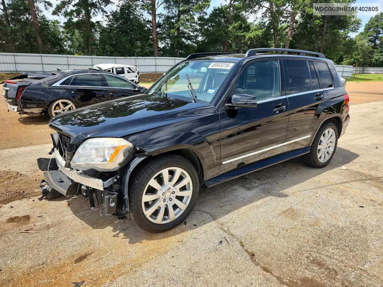 2010 Mercedes-Benz Glk 350 4Matic VIN: WDCGG8HB2AF402805 Lot: 58933216
