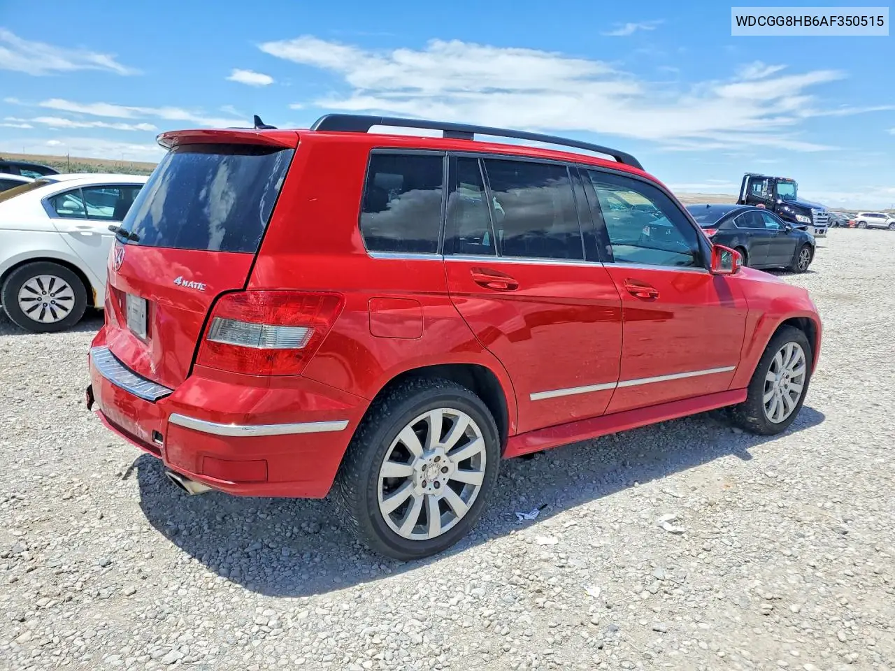 2010 Mercedes-Benz Glk 350 4Matic VIN: WDCGG8HB6AF350515 Lot: 59128056