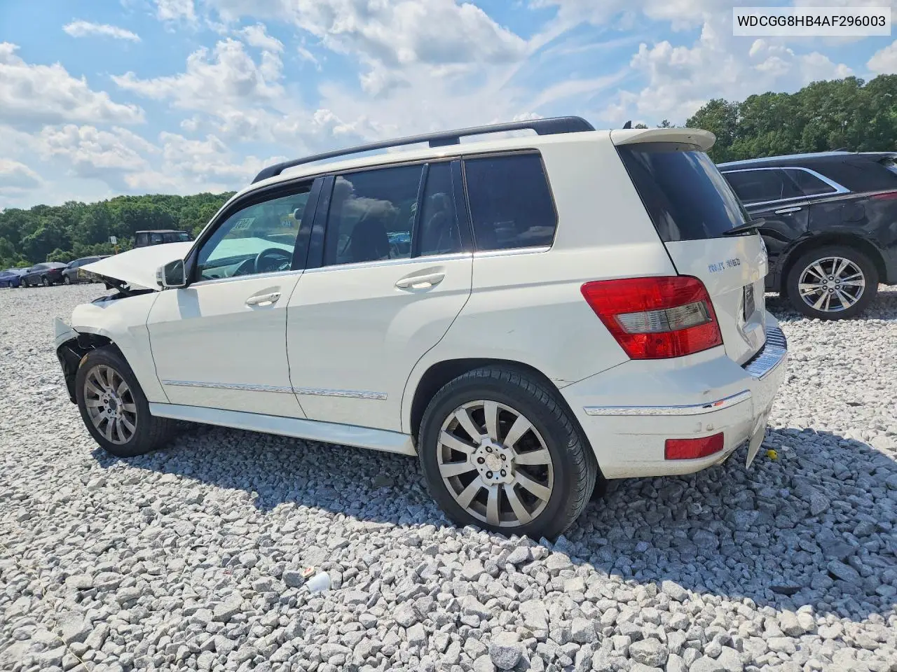 2010 Mercedes-Benz Glk 350 4Matic VIN: WDCGG8HB4AF296003 Lot: 59742786