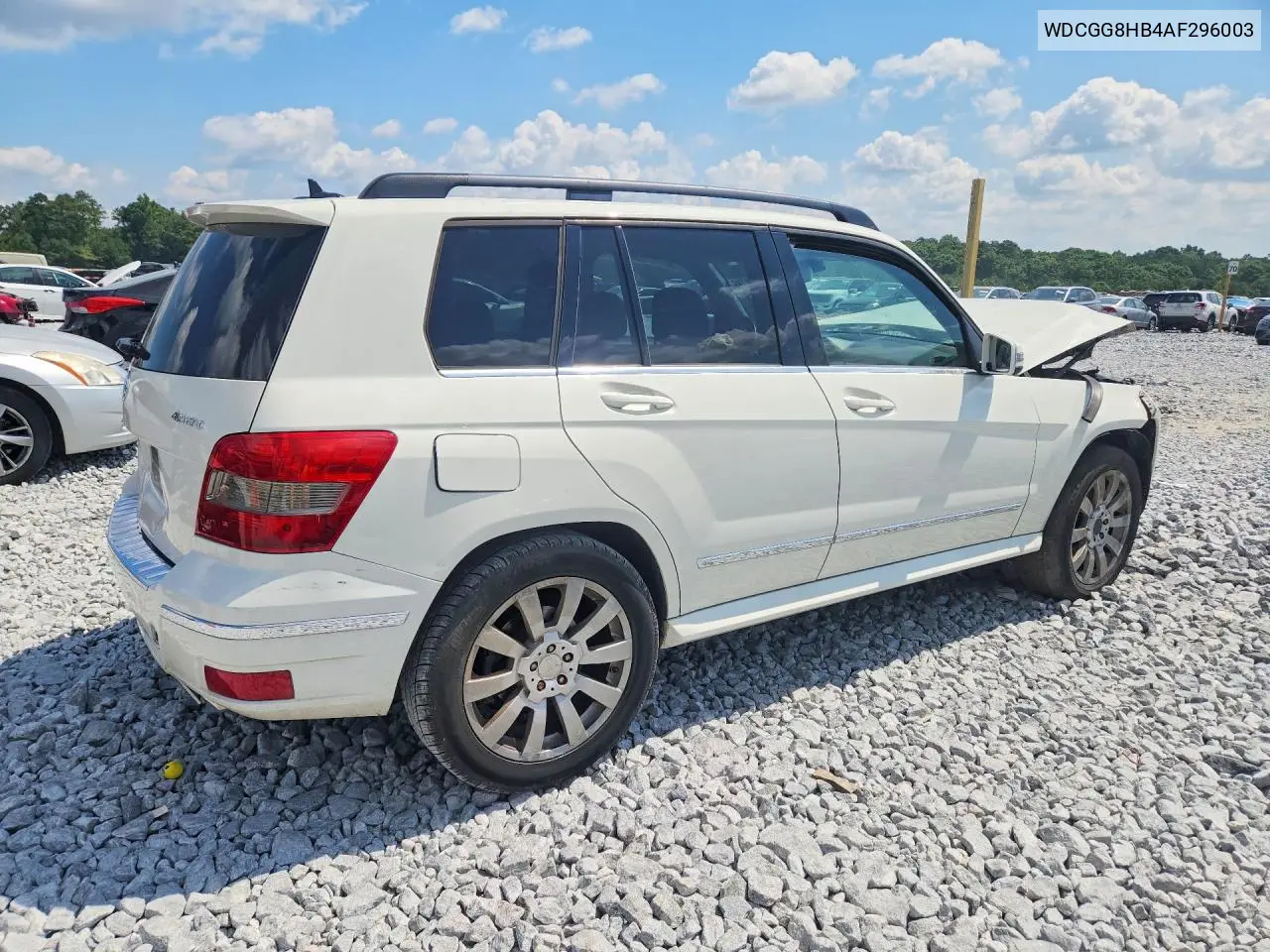 2010 Mercedes-Benz Glk 350 4Matic VIN: WDCGG8HB4AF296003 Lot: 59742786